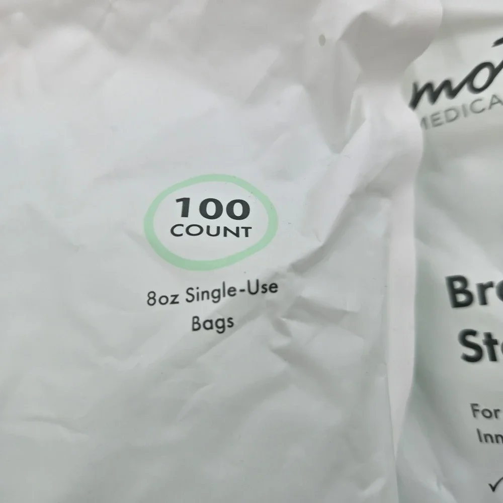 Lot of 2 Motif Medical Breastmilk Storage Bags 8 oz 100 Count BPA Free 200 Bags